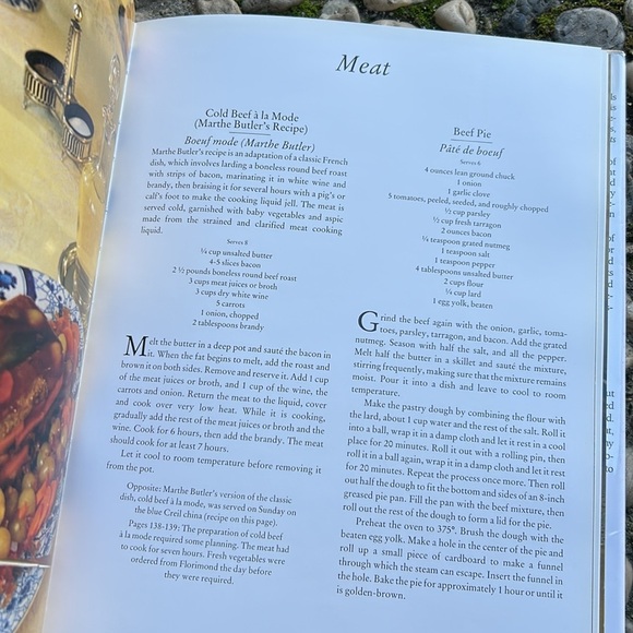 VTG 1989 "Monet's Table: The Cooking Journals of Claude Monet" Hardback Book - Picture 9 of 16